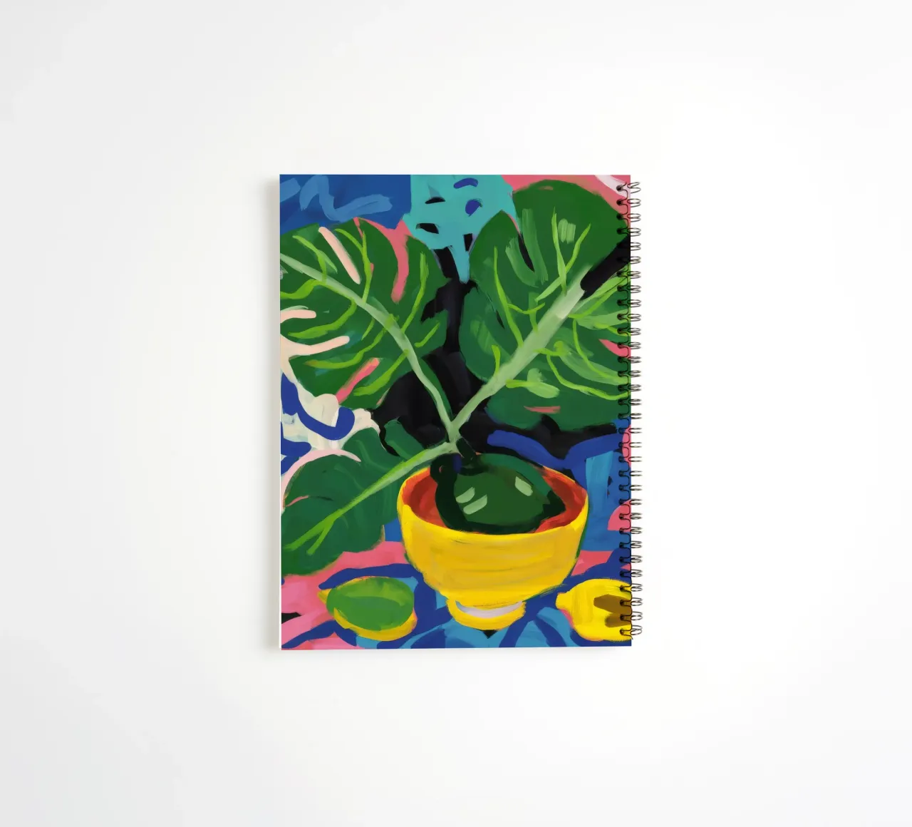 Monstera Pattern Play spiral notebook by Pan Denim