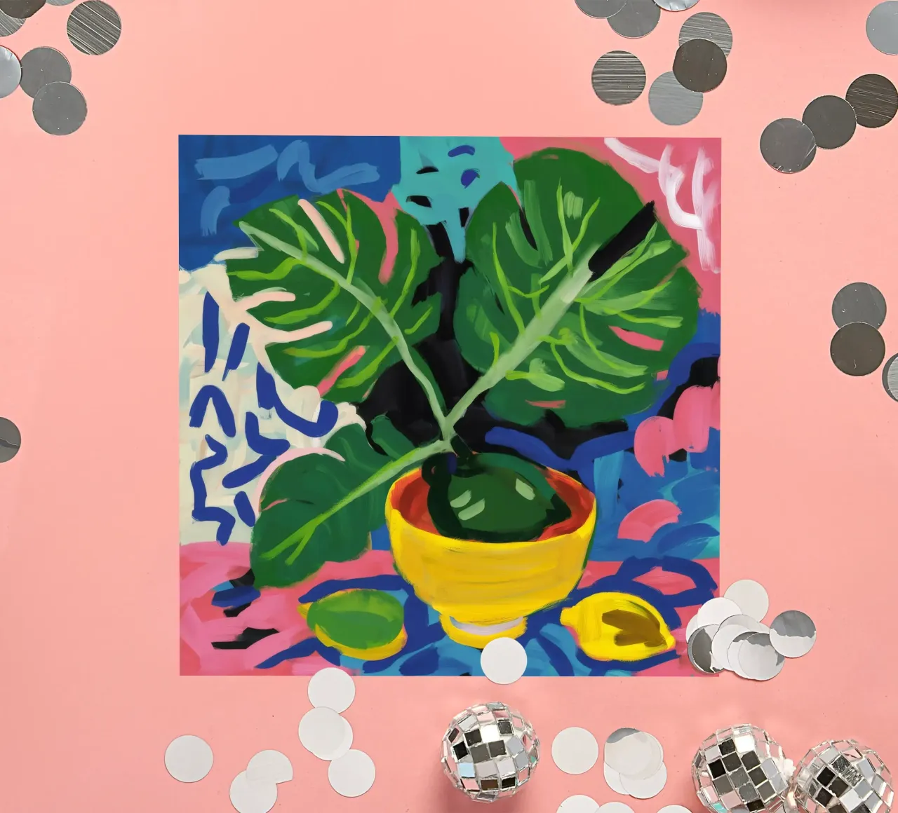 Monstera Pattern Play adesivo da Pan Denim