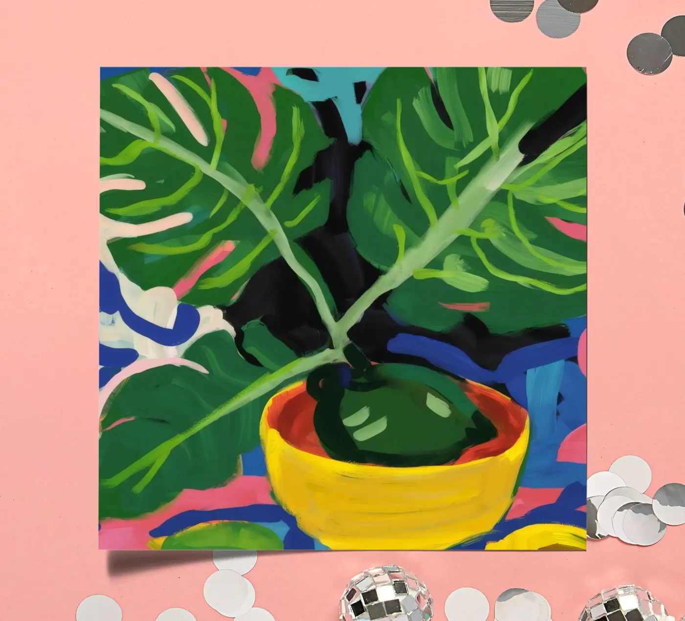 Monstera Pattern Play sticker sheet by Pan Denim