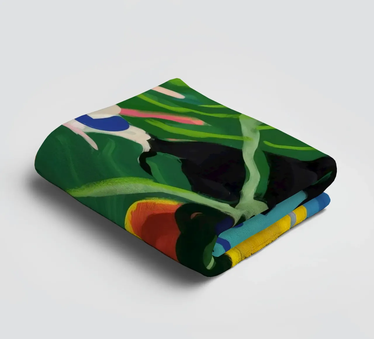 Monstera Pattern Play asciugamano da bagno da Pan Denim