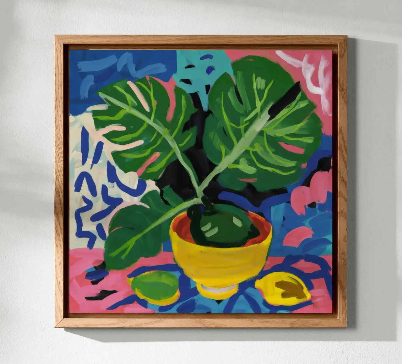 Monstera Pattern Play alluminio dibond da Pan Denim