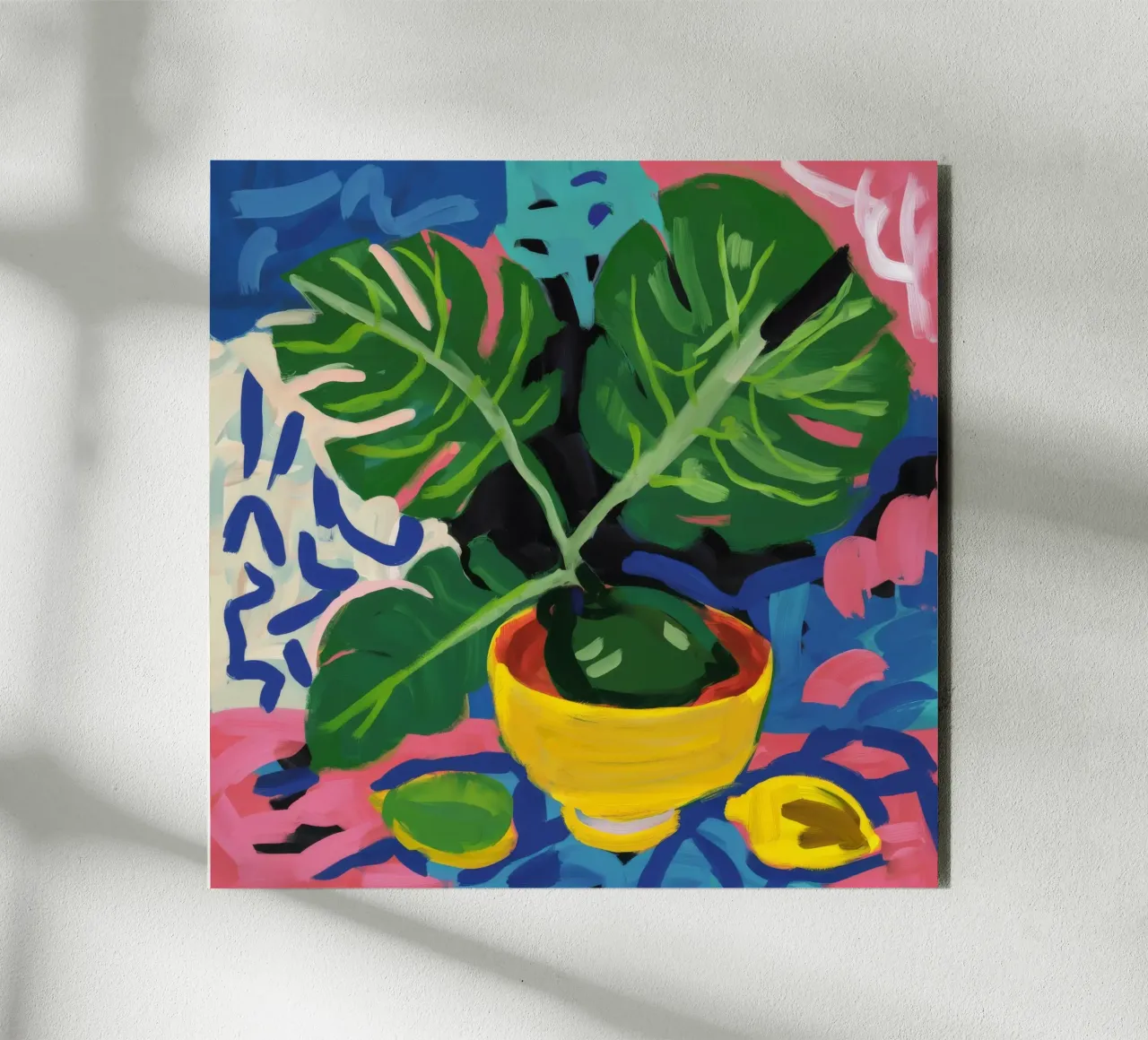 Monstera Pattern Play alluminio dibond da Pan Denim