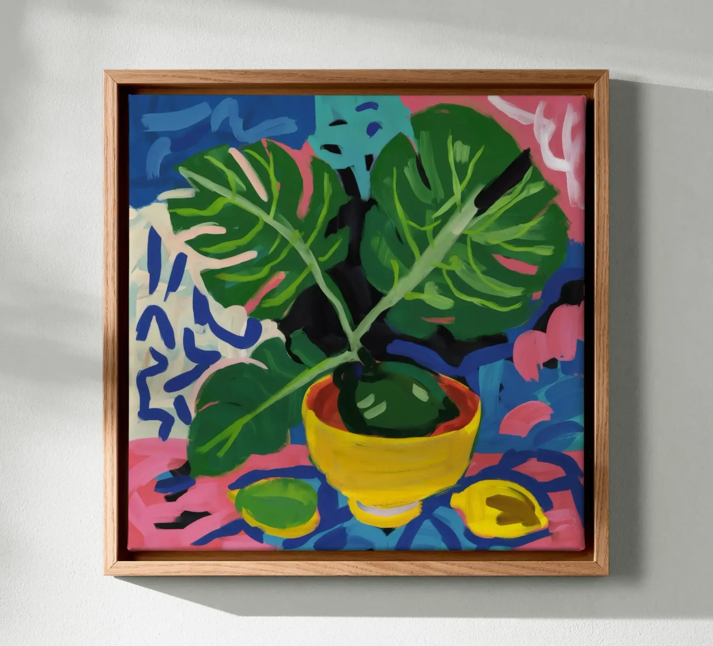 Monstera Pattern Play tela da Pan Denim