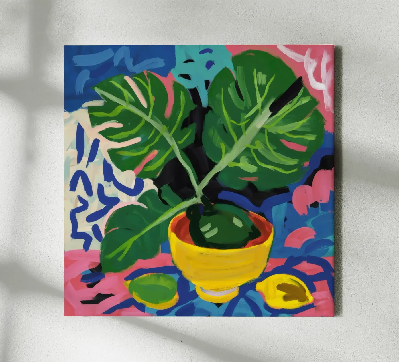 Monstera Pattern Play tela da Pan Denim