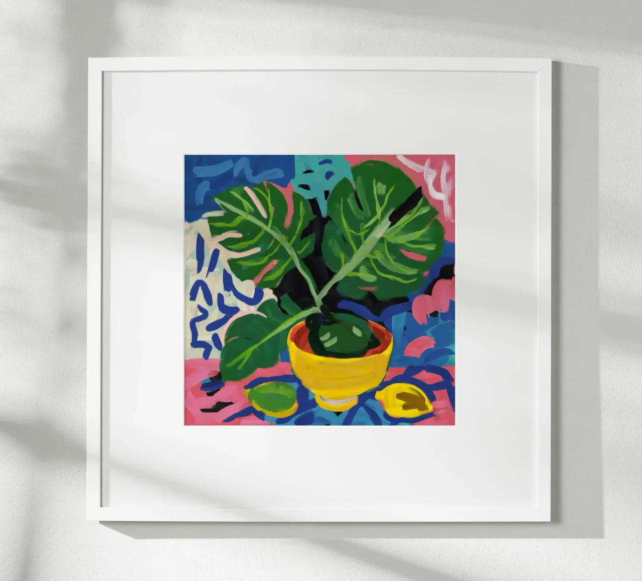 Monstera Pattern Play carta hahnemühle da Pan Denim