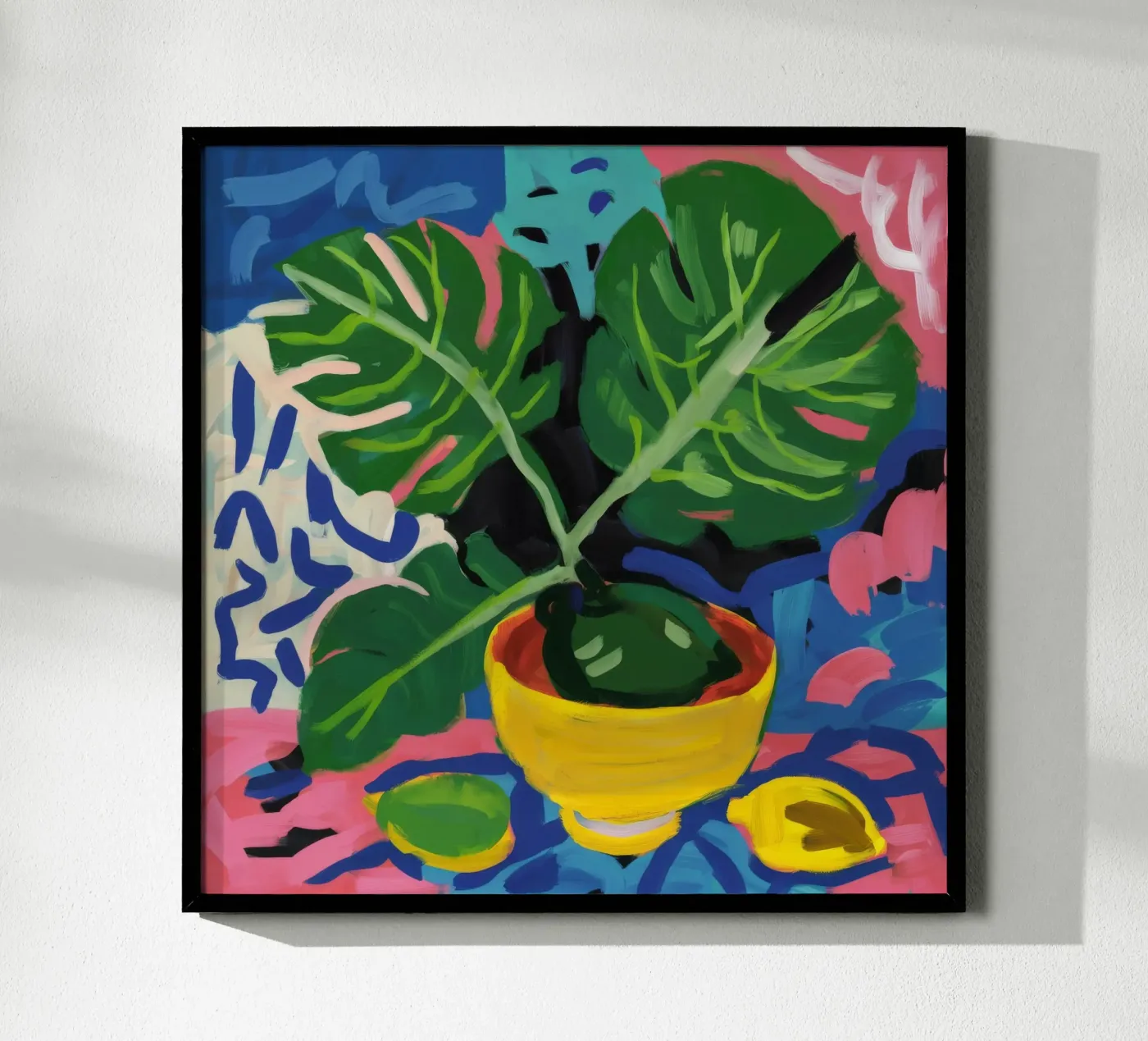 Monstera-Muster spielen Poster von Pan Denim