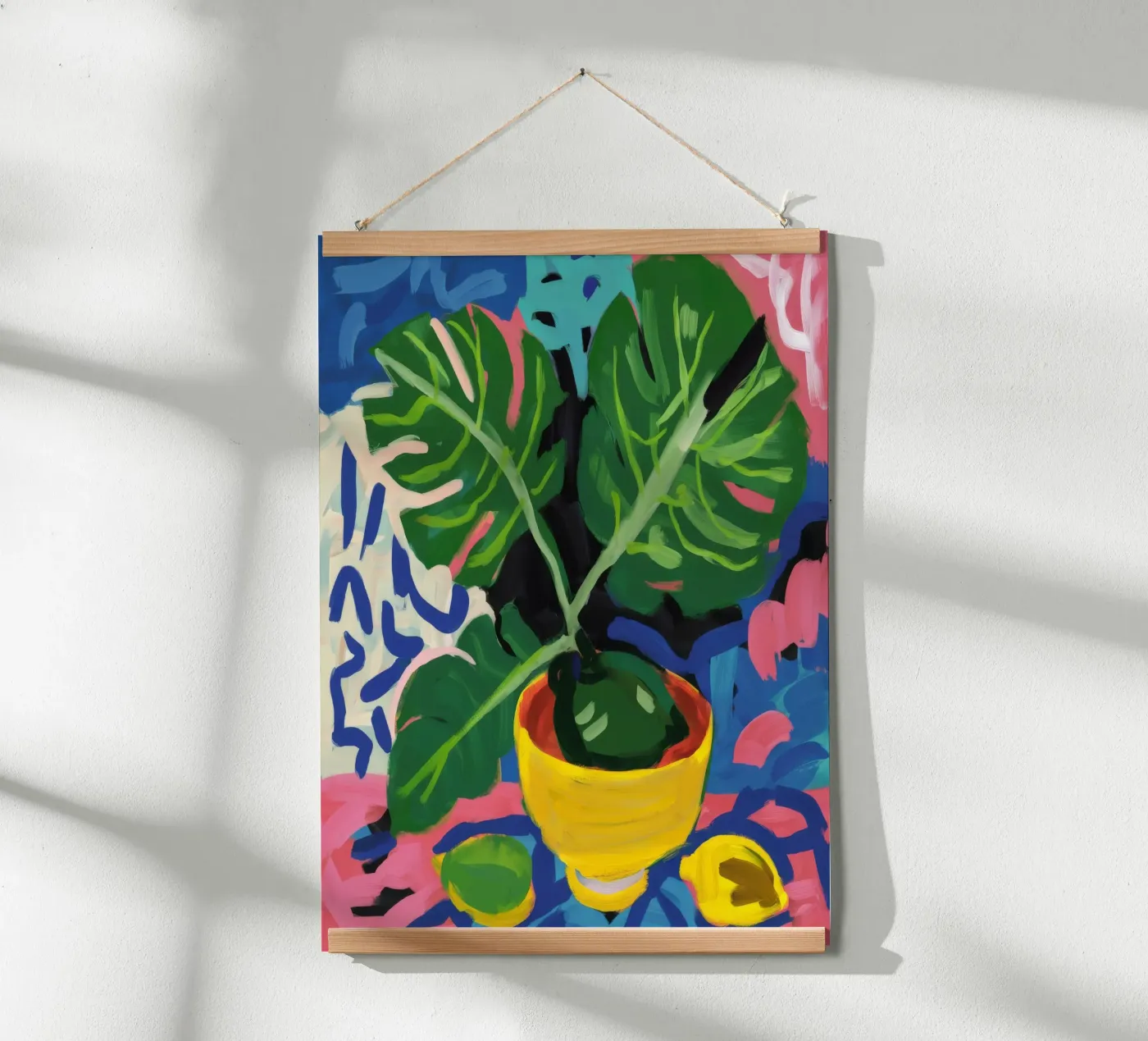 Monstera-Muster spielen Poster von Pan Denim