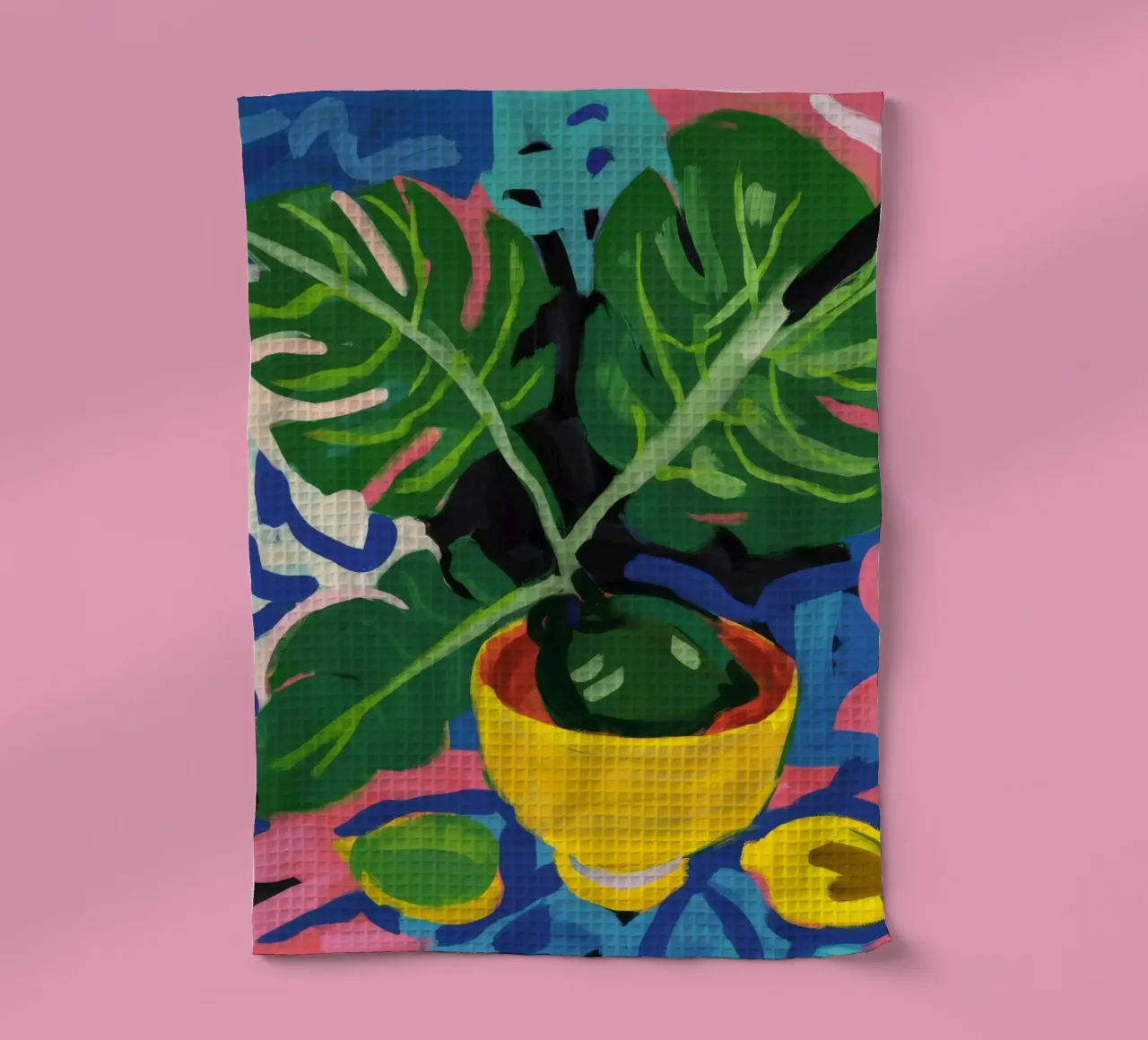 Monstera Pattern Play canovaccio da cucina da Pan Denim
