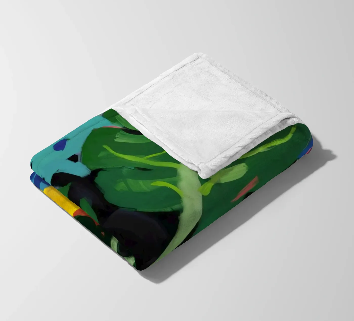 Monstera Pattern Play fleecedeken van Pan Denim