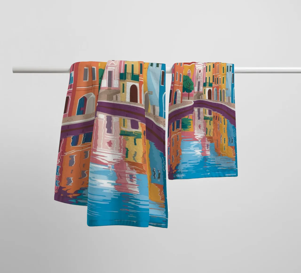 Venice Canal Gondola asciugamano da bagno da FadeAura