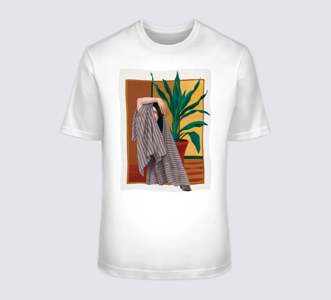 Gestreiftes Handtuch Repose T-Shirt von Stone Decade