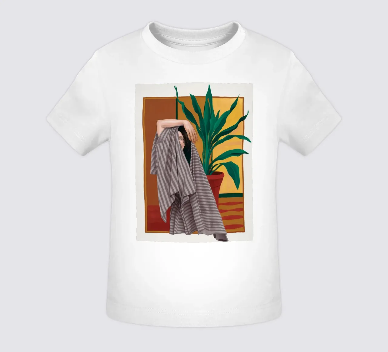 Toalla de rayas Repose camiseta de bebé de Stone Decade