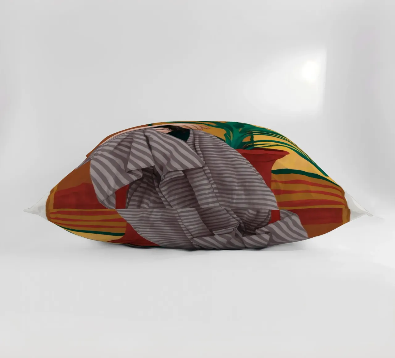 Gestreepte handdoek Repose kussen van Stone Decade