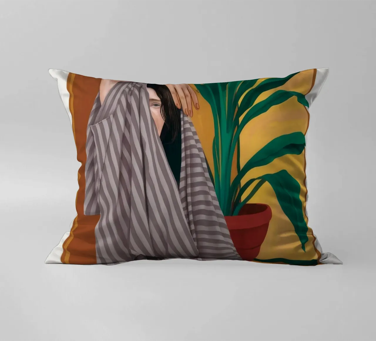 Gestreiftes Handtuch Repose Kissen von Stone Decade