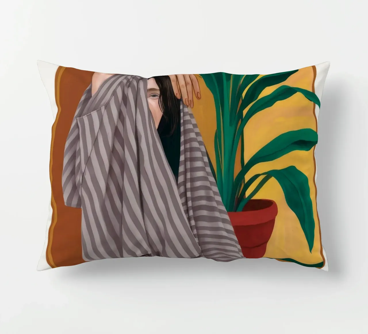 Gestreepte handdoek Repose kussen van Stone Decade