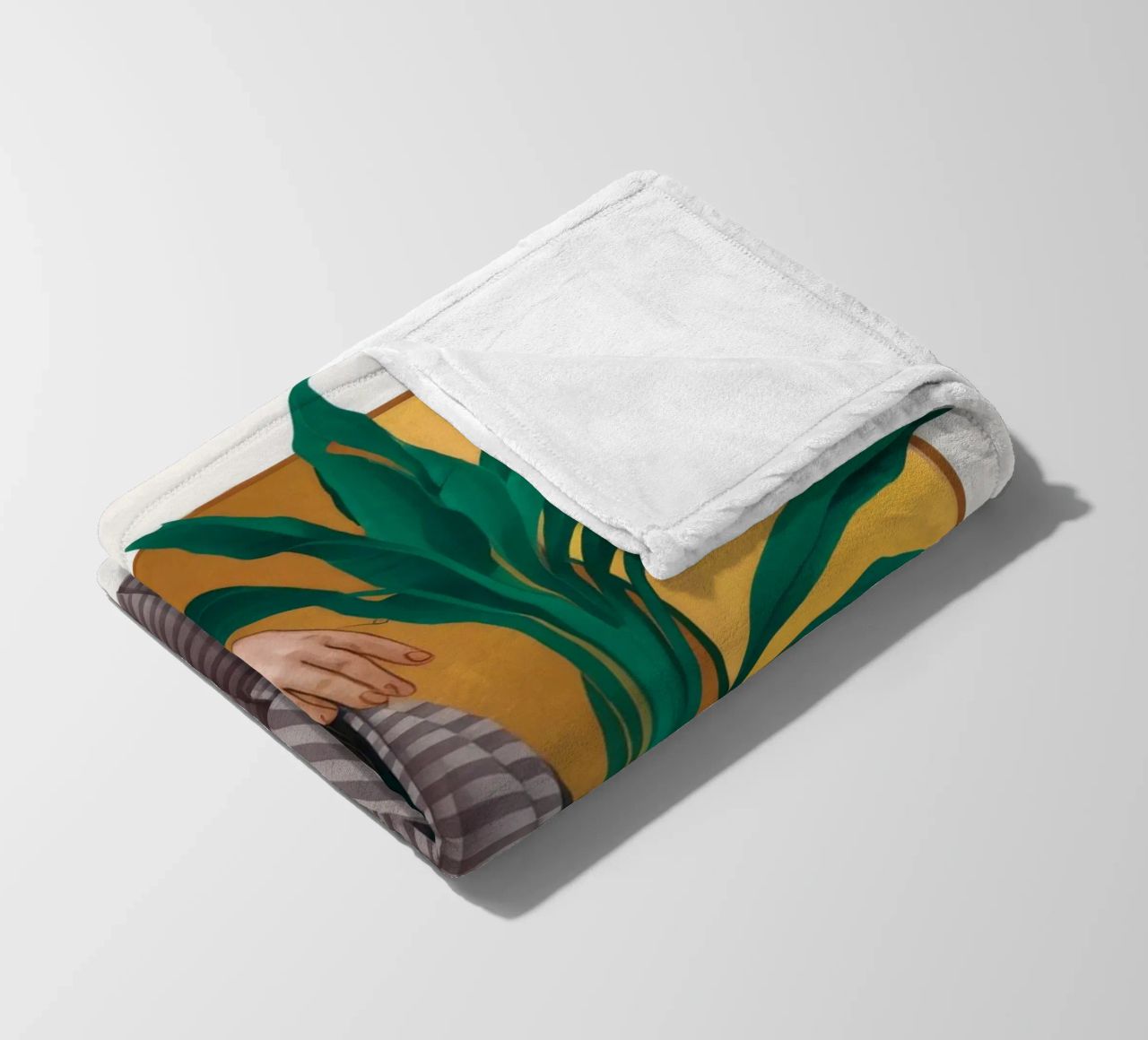 Asciugamano a righe Repose coperta in pile da Stone Decade