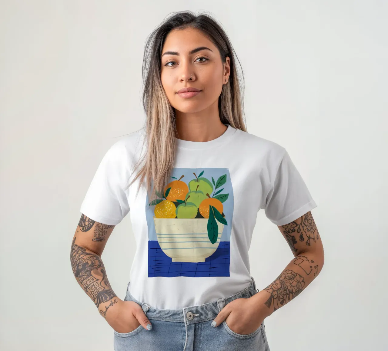 Ciotola a righe Citrus t-shirt da Haven Fantasy