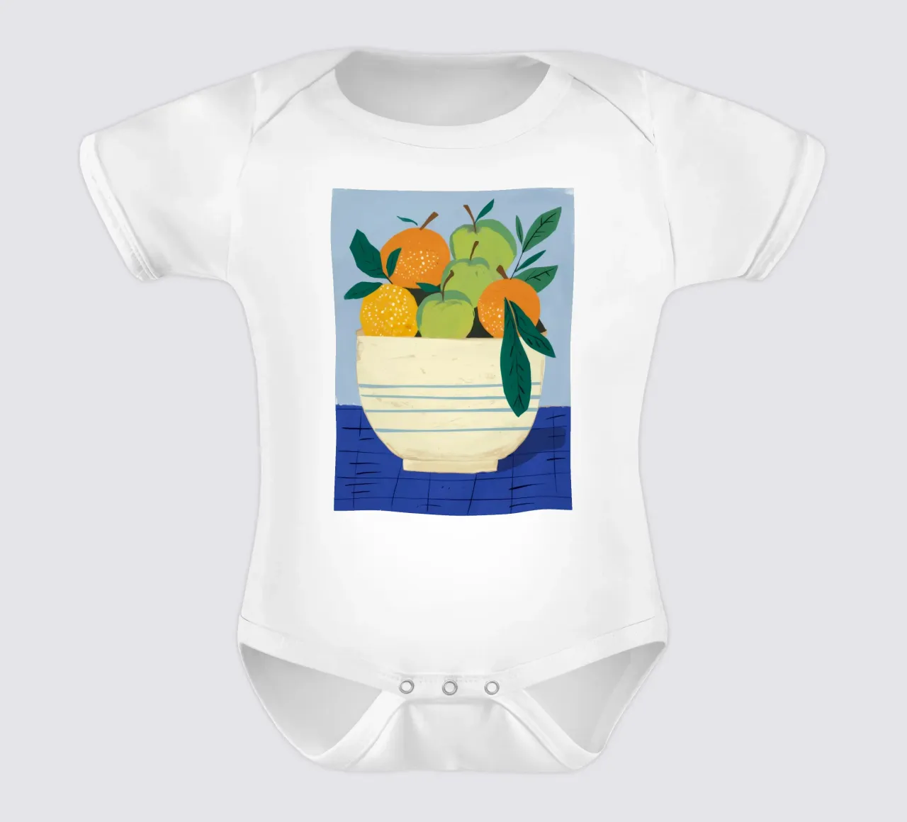 Ciotola a righe Citrus body neonato maniche corte da Haven Fantasy