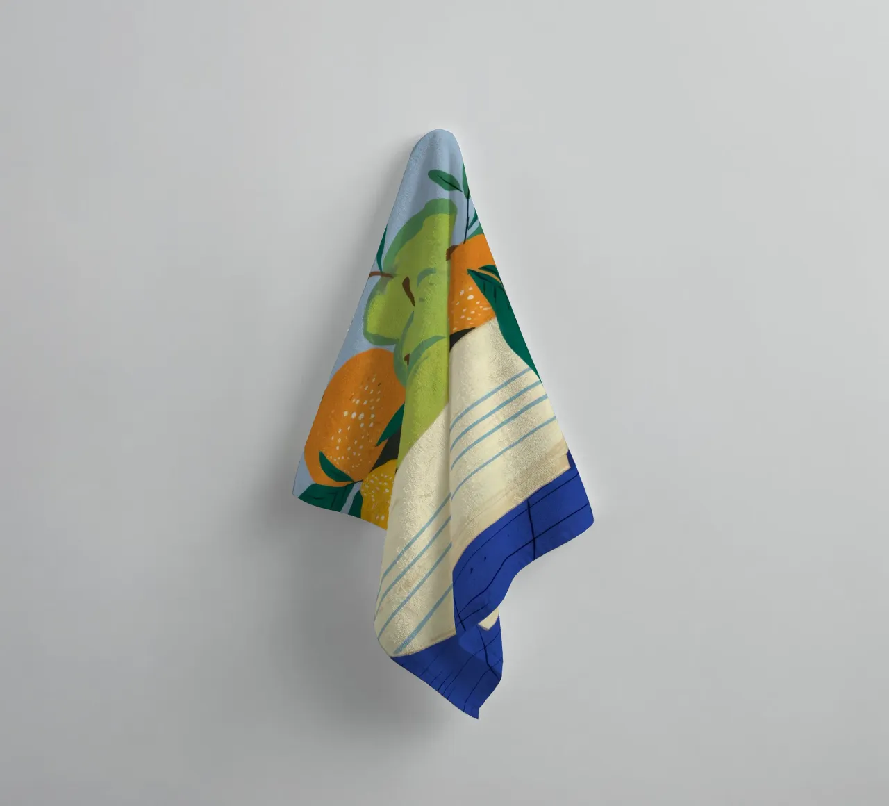 Ciotola a righe Citrus asciugamano da bagno da Haven Fantasy