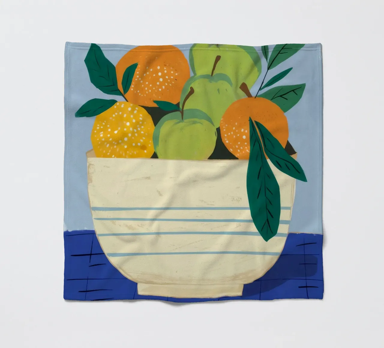 Ciotola a righe Citrus coperta in pile da Haven Fantasy