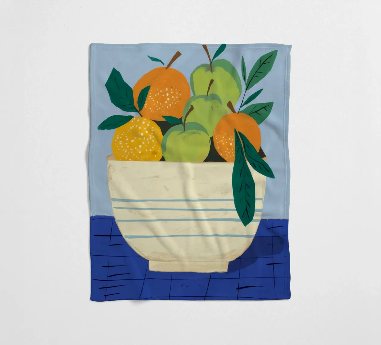 Ciotola a righe Citrus coperta in pile da Haven Fantasy