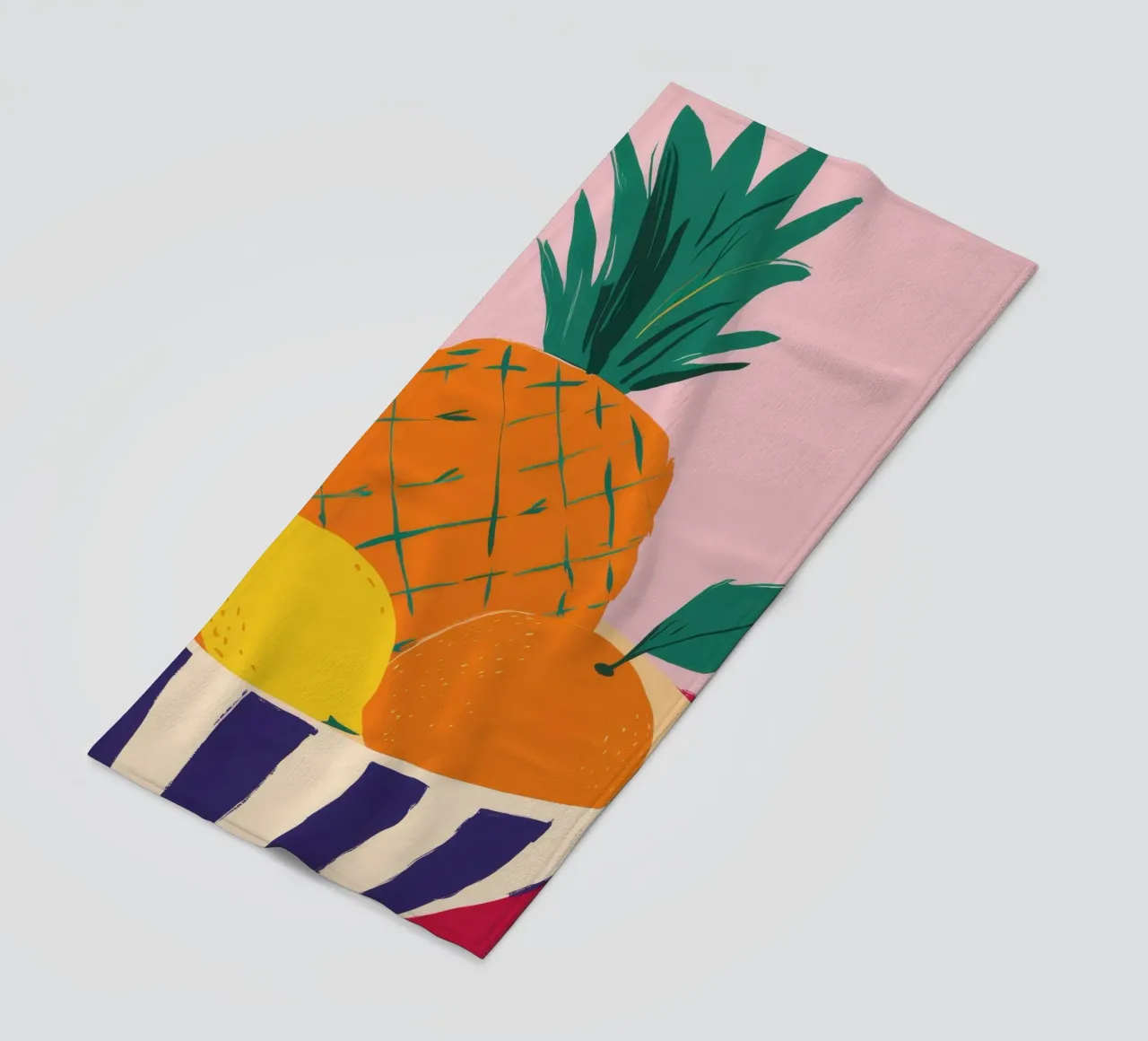 Tavolo rosa ananas telo mare da Haven Fantasy