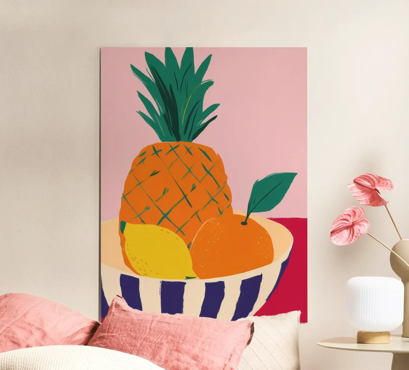 Pineapple Pink Table poster by Haven Fantasy