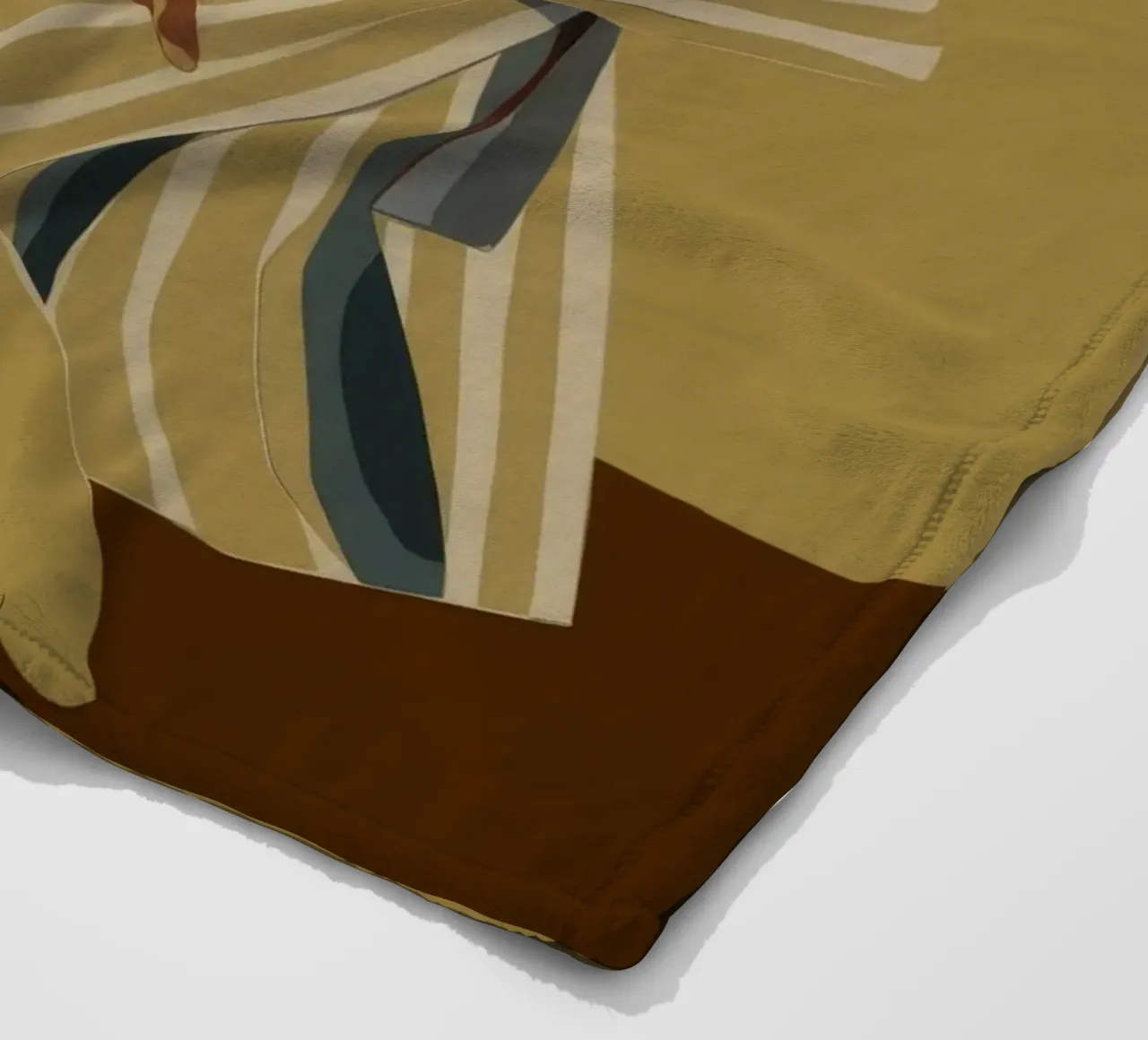 Pinstripe Hat Poise fleece blanket by Stone Decade