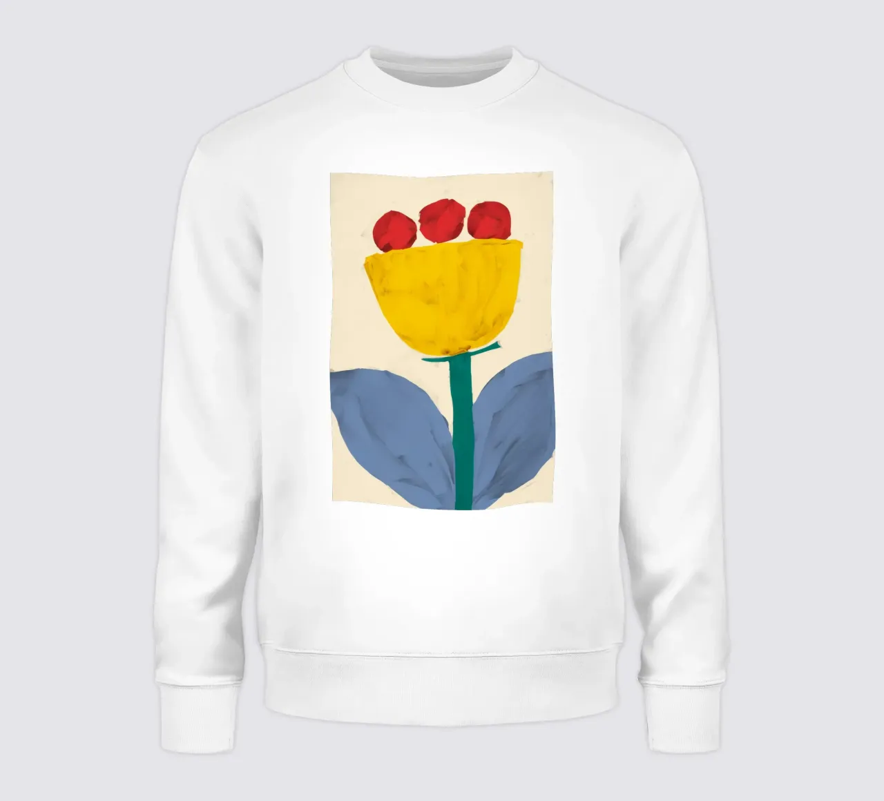 Tulipano giallo astratto felpa da Haven Fantasy