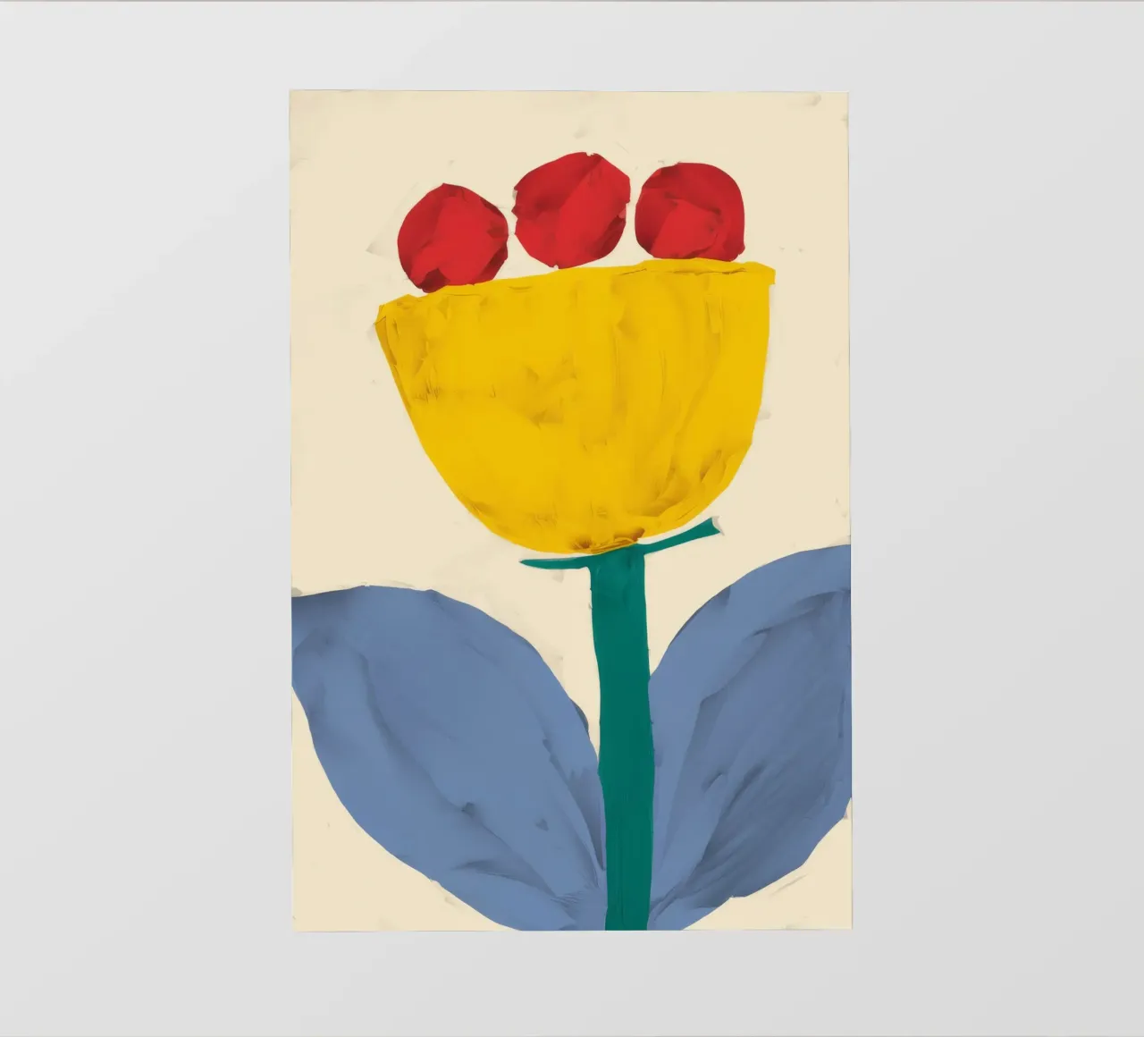 Tulipano giallo astratto telo in pvc da Haven Fantasy