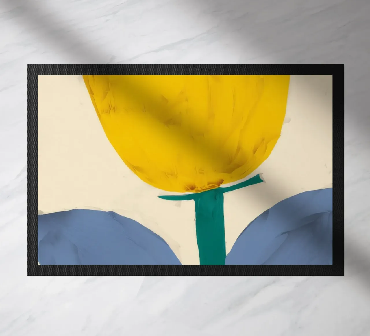 Tulipano giallo astratto zerbino da Haven Fantasy
