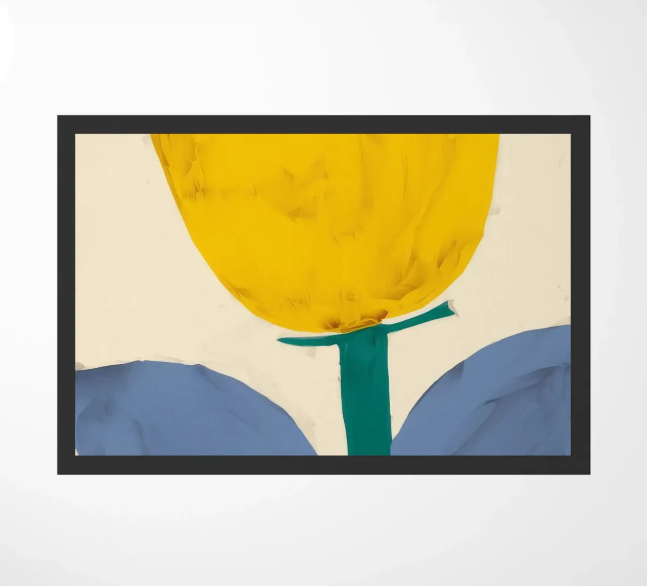 Tulipano giallo astratto zerbino da Haven Fantasy