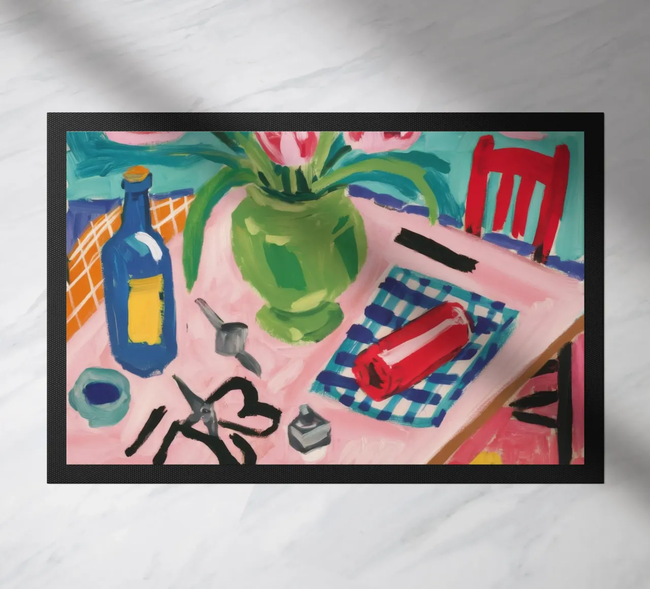 Tulip Tabletop View doormat by Pan Denim