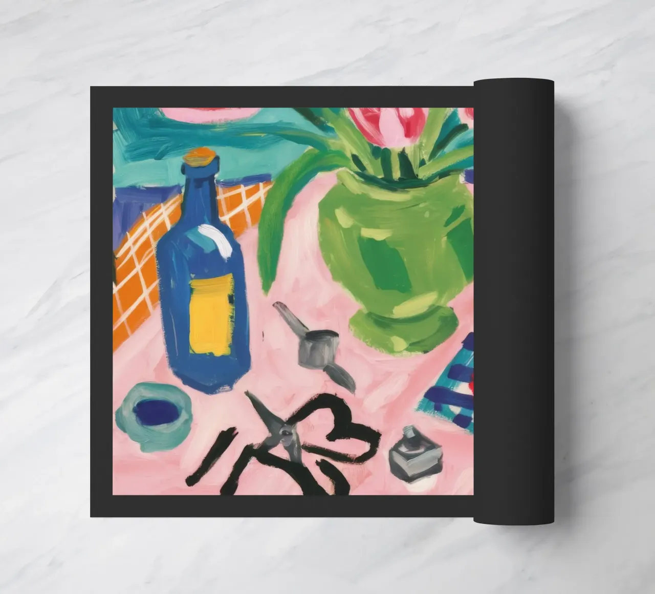 Tulip Tabletop View doormat by Pan Denim