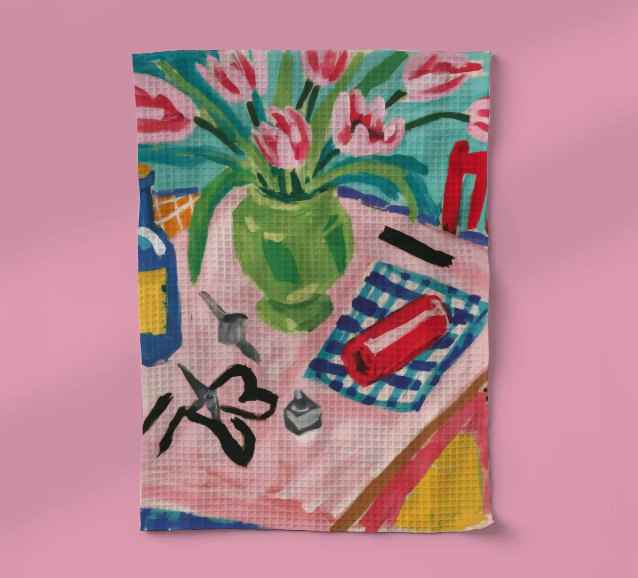 Tulip Tabletop View torchon de Pan Denim