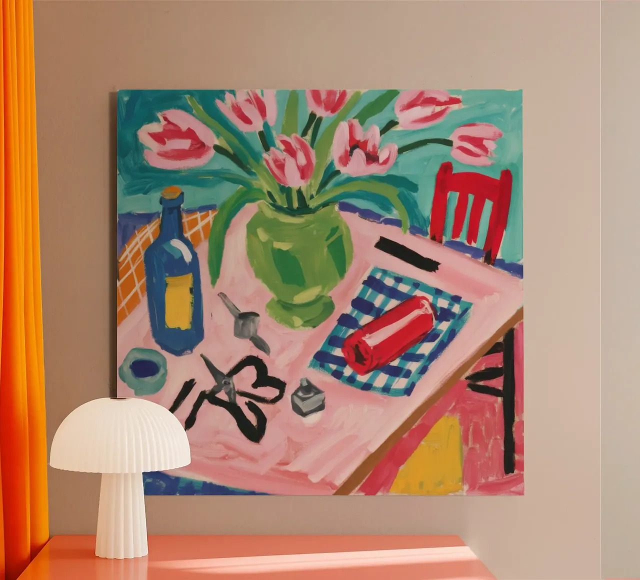 Tulip Tabletop View alu-dibond by Pan Denim
