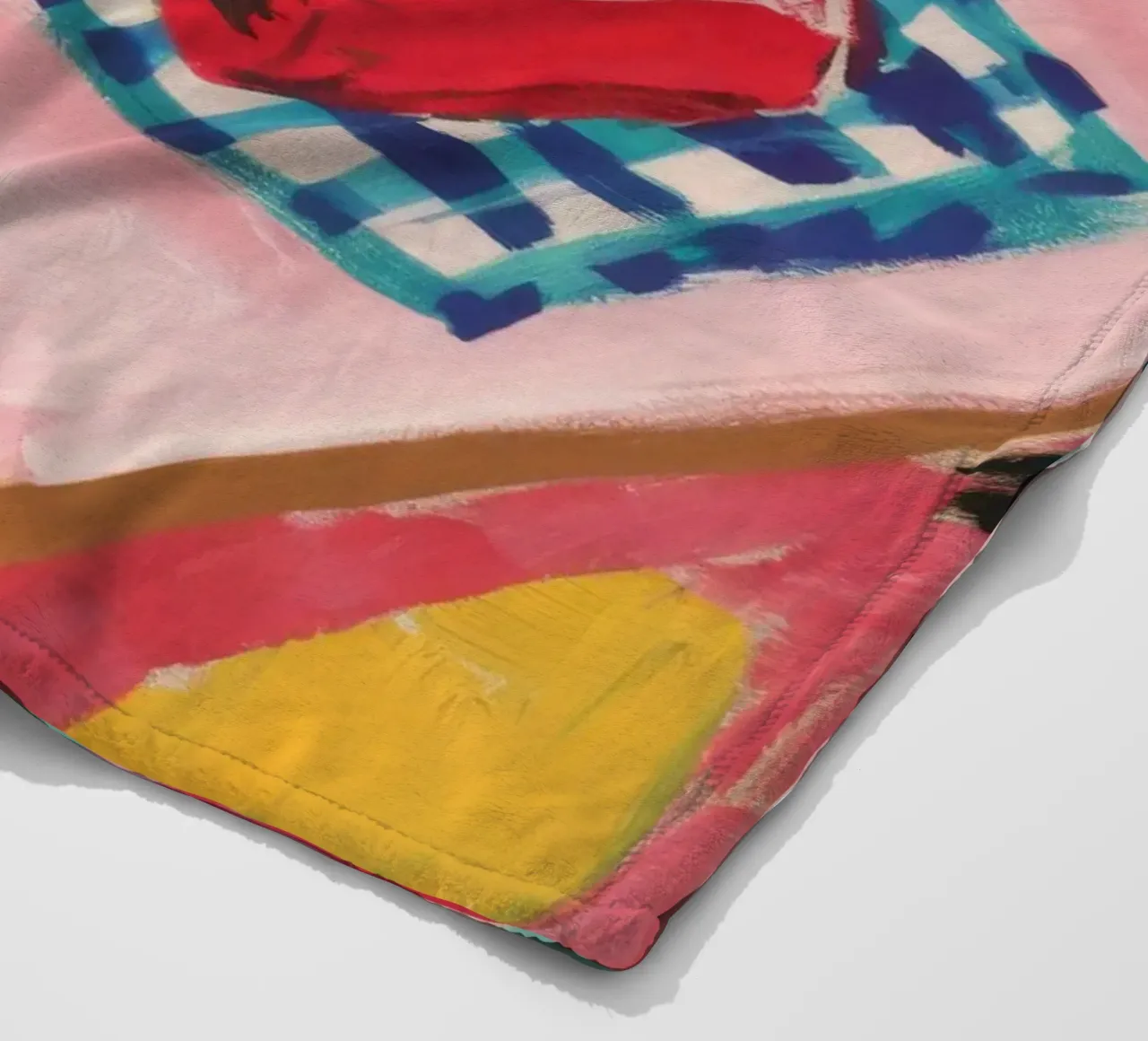 Tulip Tabletop View fleece blanket by Pan Denim