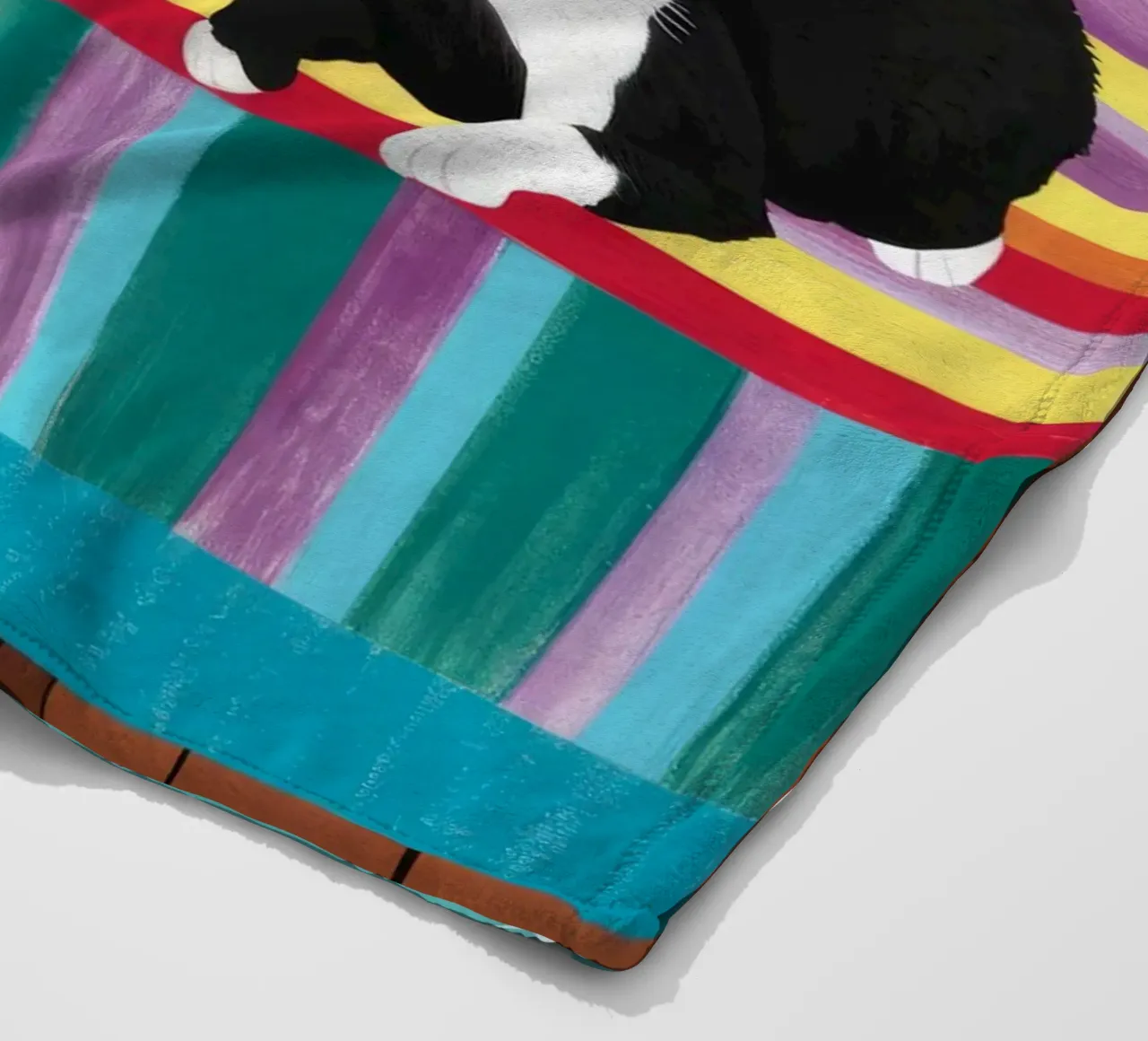 Tuxedo Cat Gartenparty Fleecedecke von Stone Decade