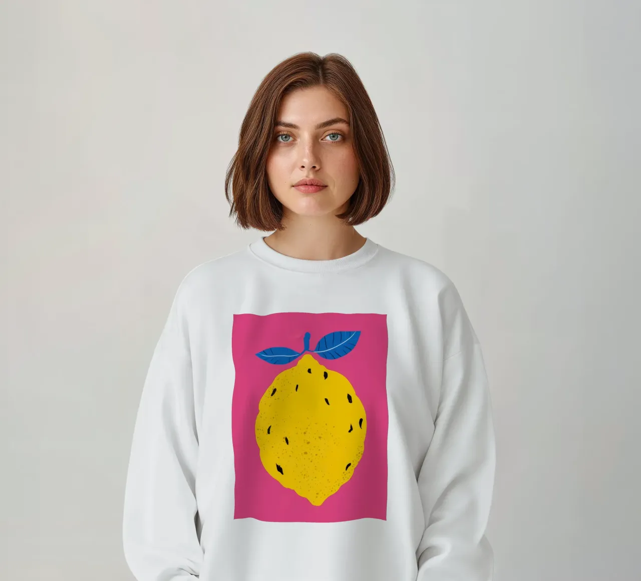 Texturierte Zitrone Pop Sweatshirt von Haven Fantasy