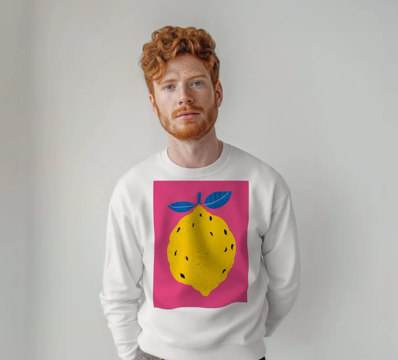 Texturierte Zitrone Pop Sweatshirt von Haven Fantasy