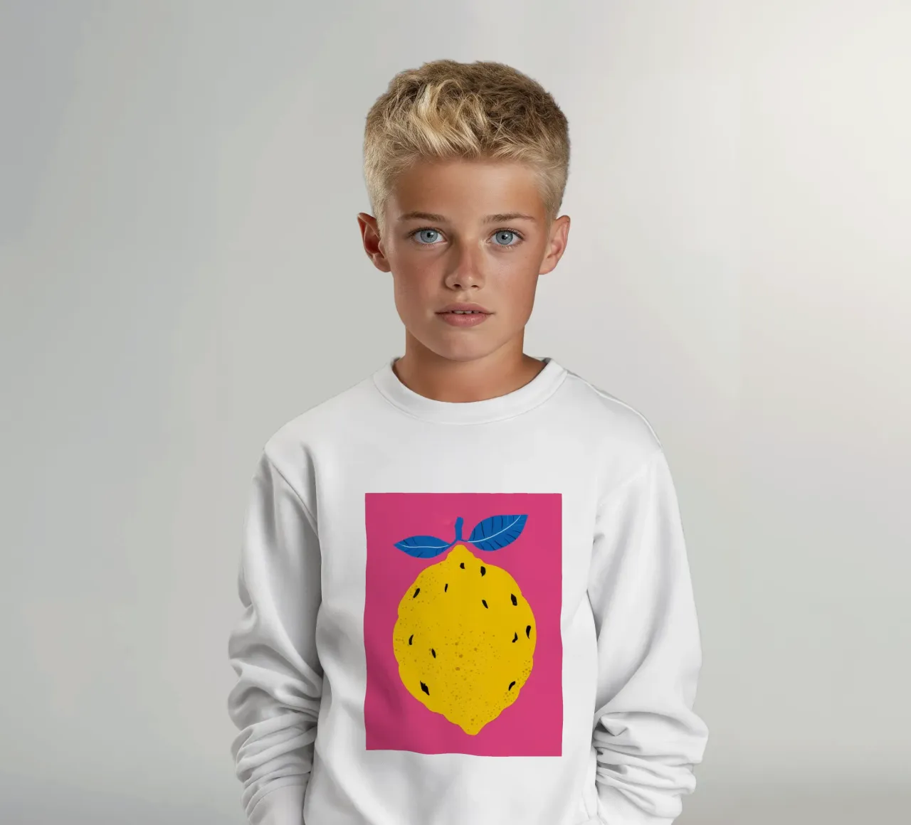 Texturierte Zitrone Pop Kinder Sweatshirt von Haven Fantasy