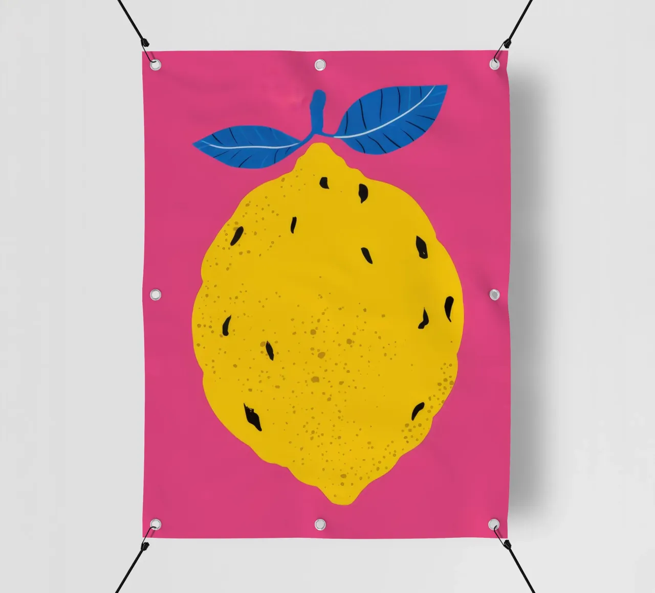 Texturierte Zitrone Pop PVC Plane von Haven Fantasy