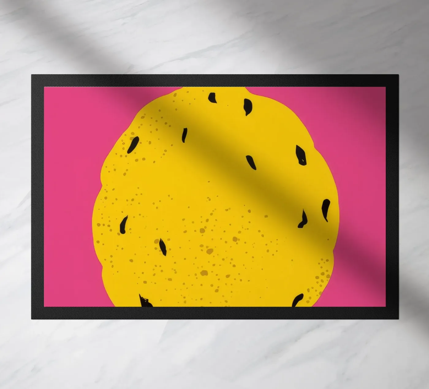 Textured Lemon Pop deurmat van Haven Fantasy