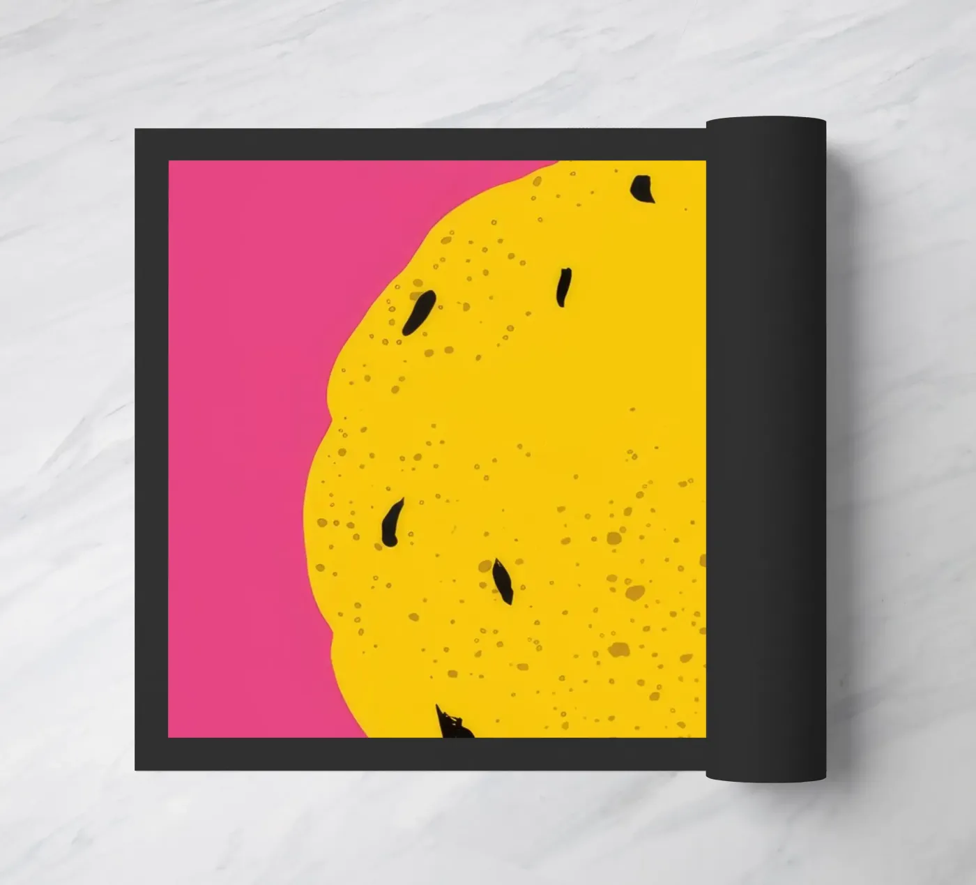 Textured Lemon Pop deurmat van Haven Fantasy