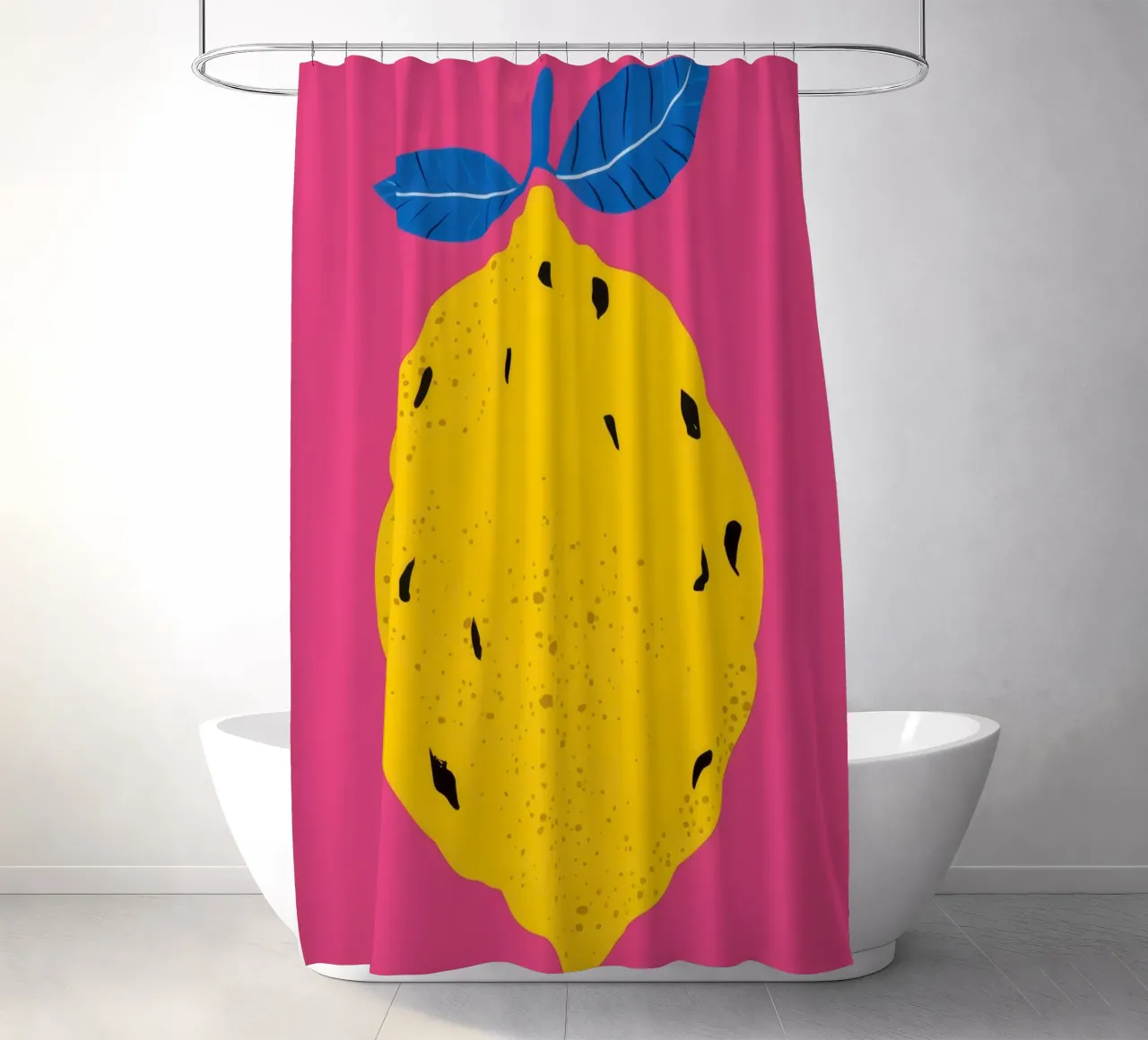 Pop al limone strutturato tenda da doccia da Haven Fantasy