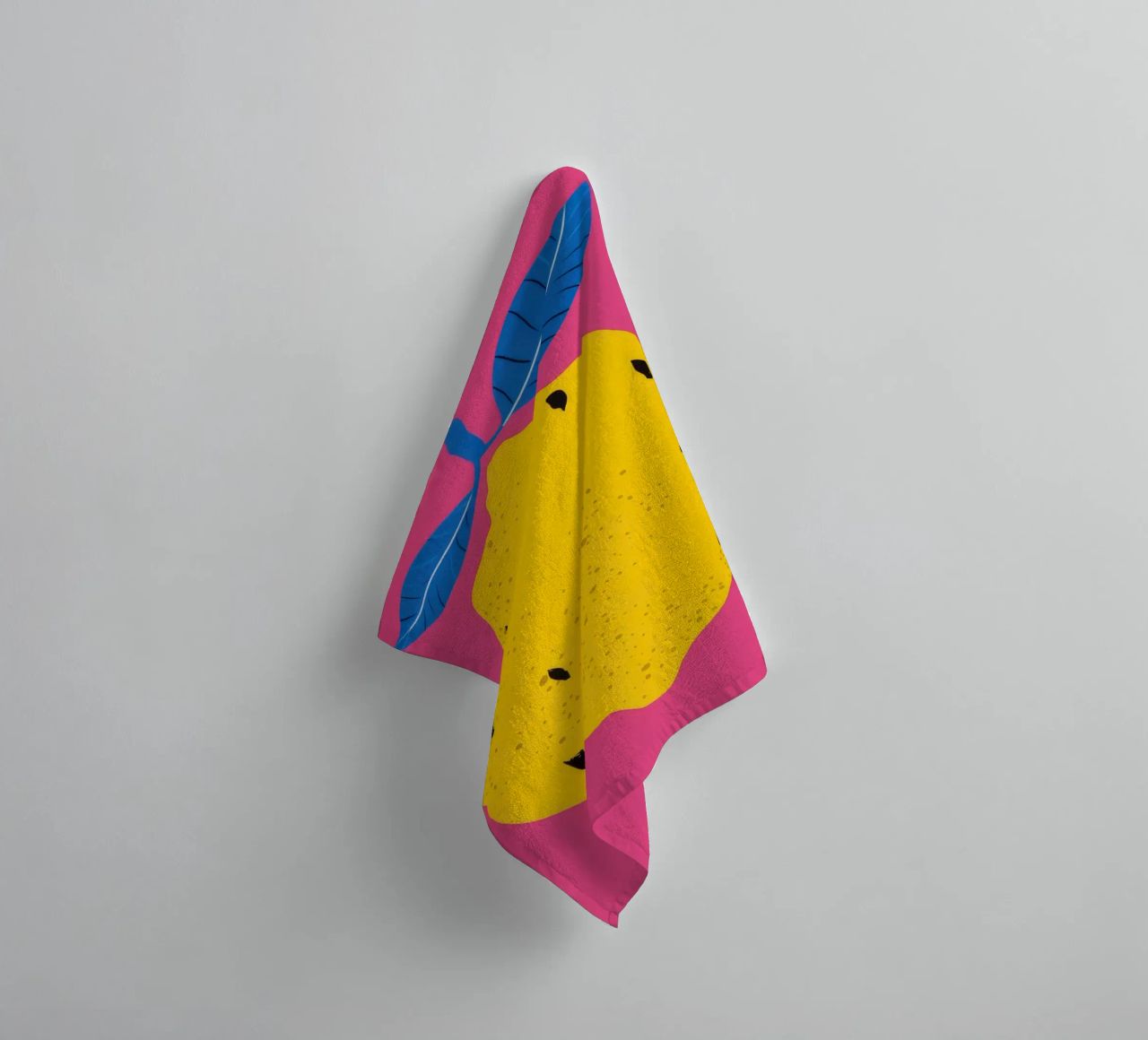 Pop al limone strutturato asciugamano da bagno da Haven Fantasy