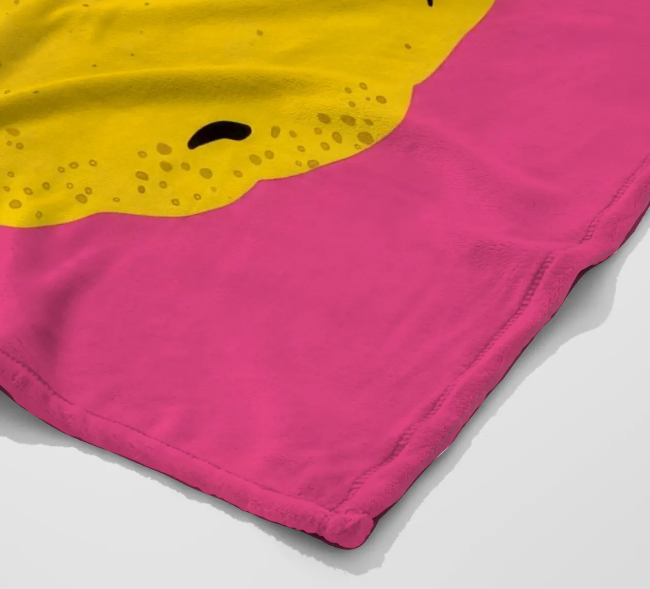 Texturierte Zitrone Pop Fleecedecke von Haven Fantasy