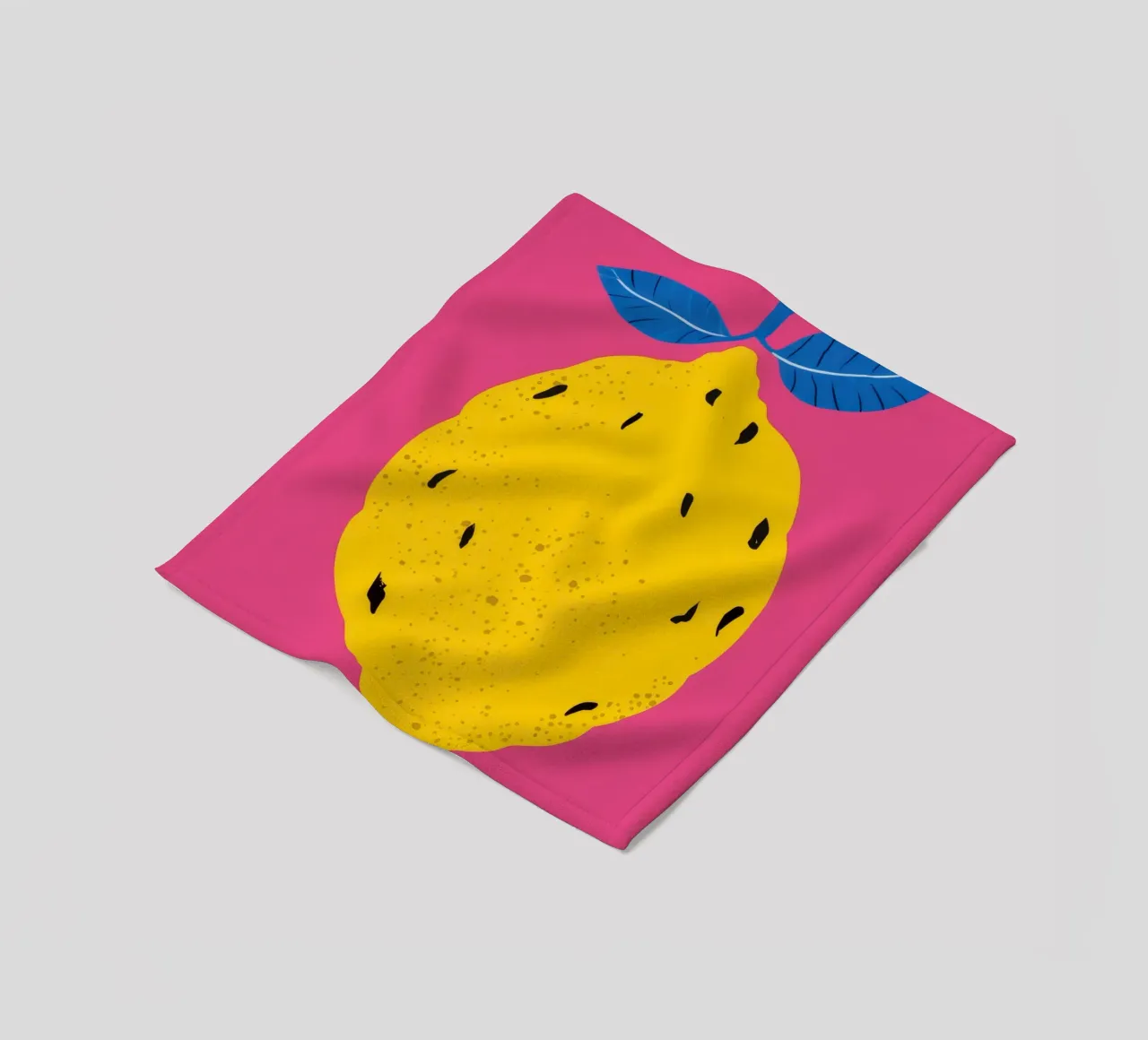 Texturierte Zitrone Pop Fleecedecke von Haven Fantasy