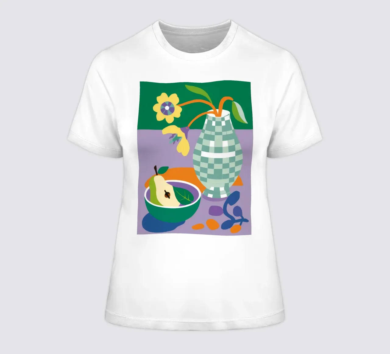 Gingham Pitcher Birne Frauen T-Shirt von Haven Fantasy
