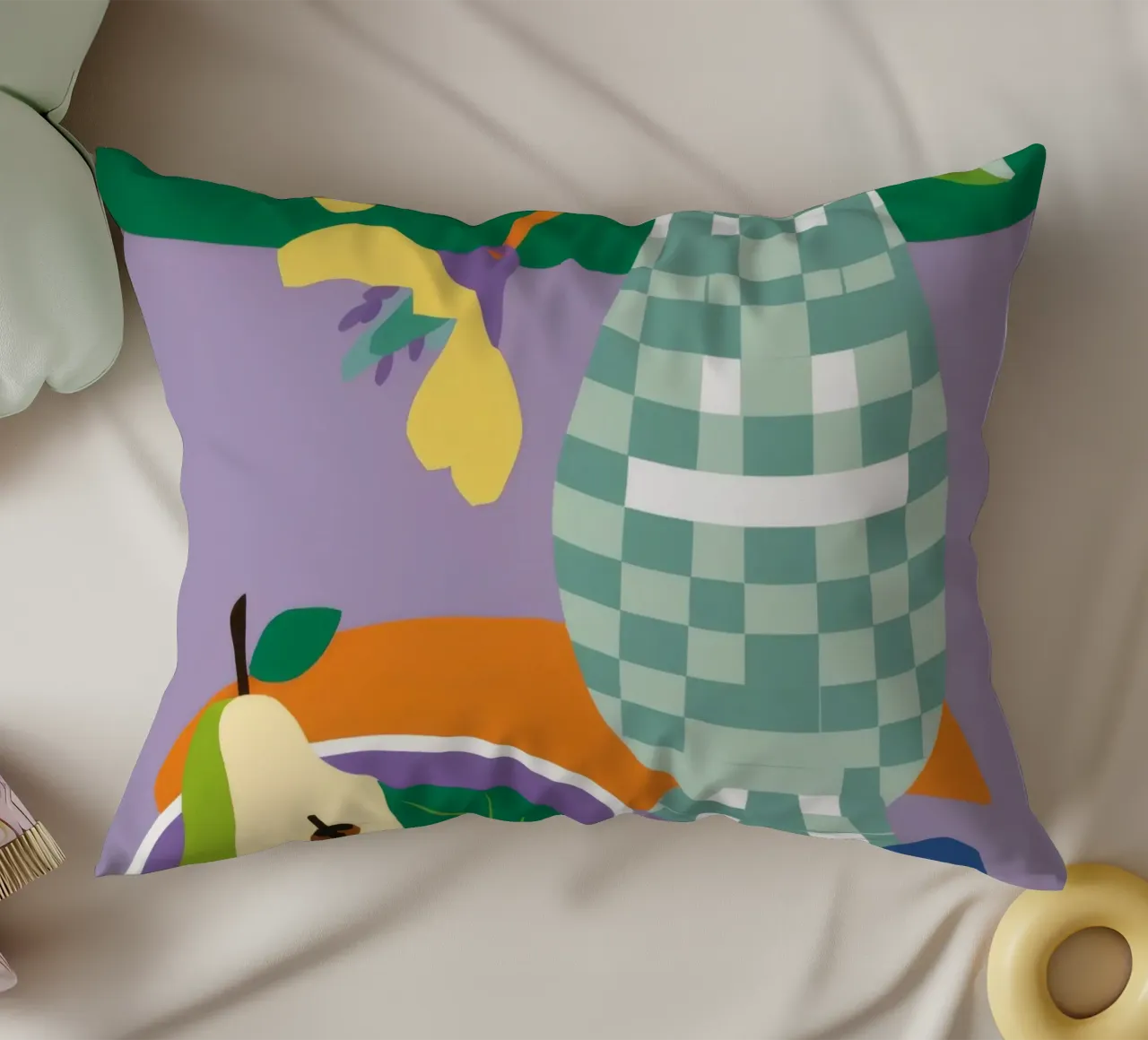 Brocca Gingham Pear cuscino da Haven Fantasy